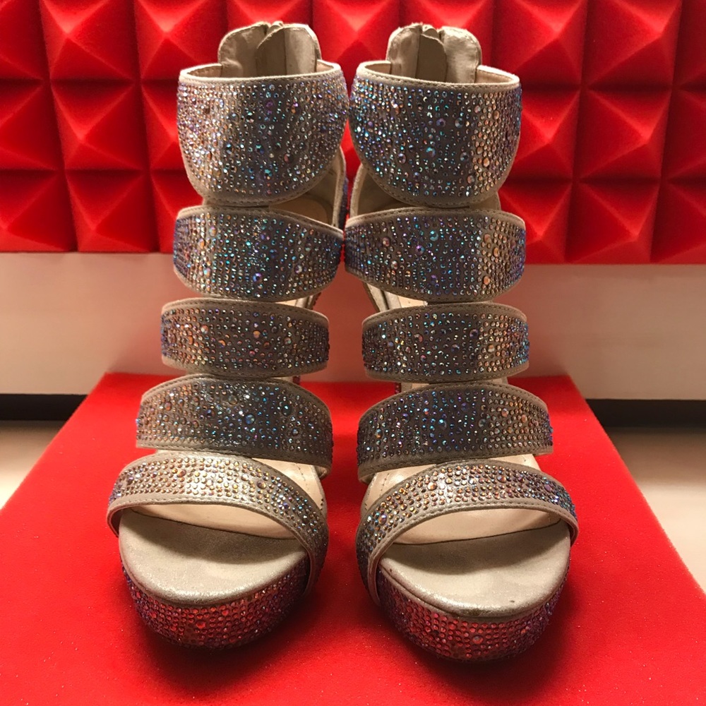 Steve Madden With AB Crystals Spycee Stilettos.